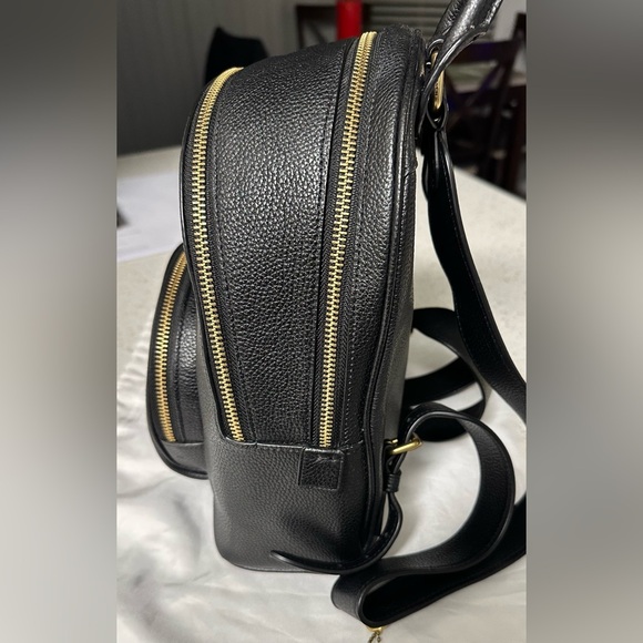 Coach Black Leather Backpack Purse - Picture 10 of 16